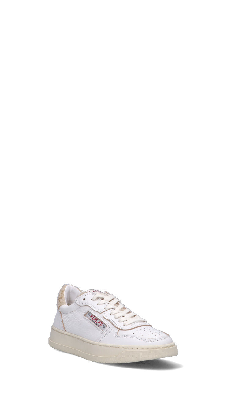 REPLAY Sneaker donna bianca in pelle