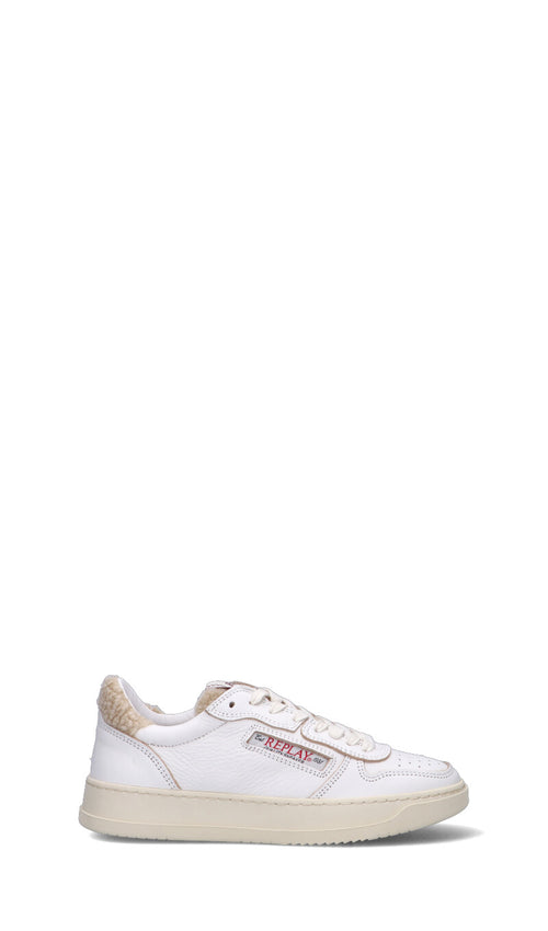 REPLAY Sneaker donna bianca in pelle