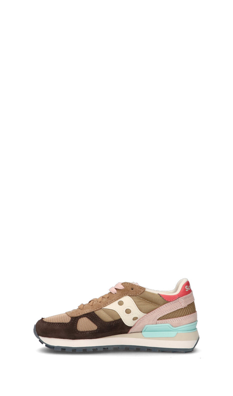 SAUCONY - SHADOW ORIGINAL Sneaker donna beige/marrone in suede