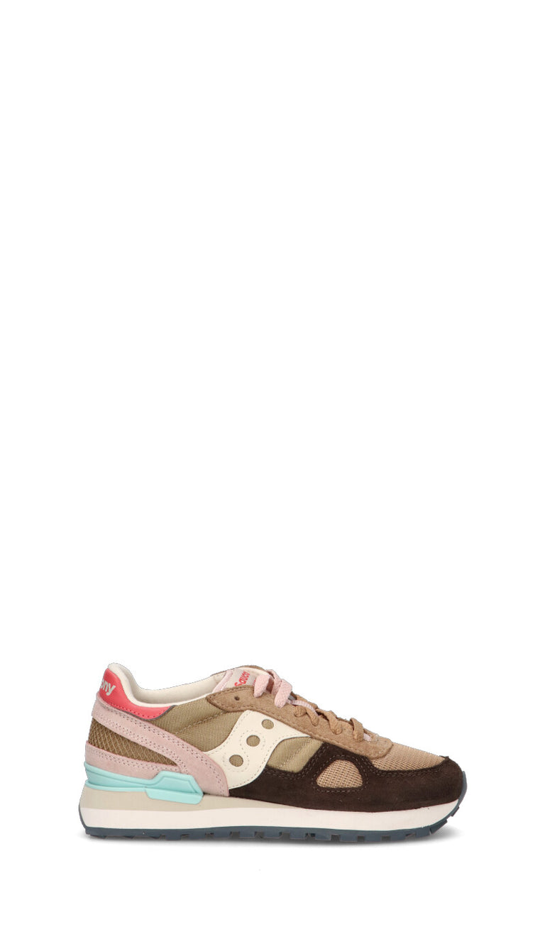 SAUCONY - SHADOW ORIGINAL Sneaker donna beige/marrone in suede