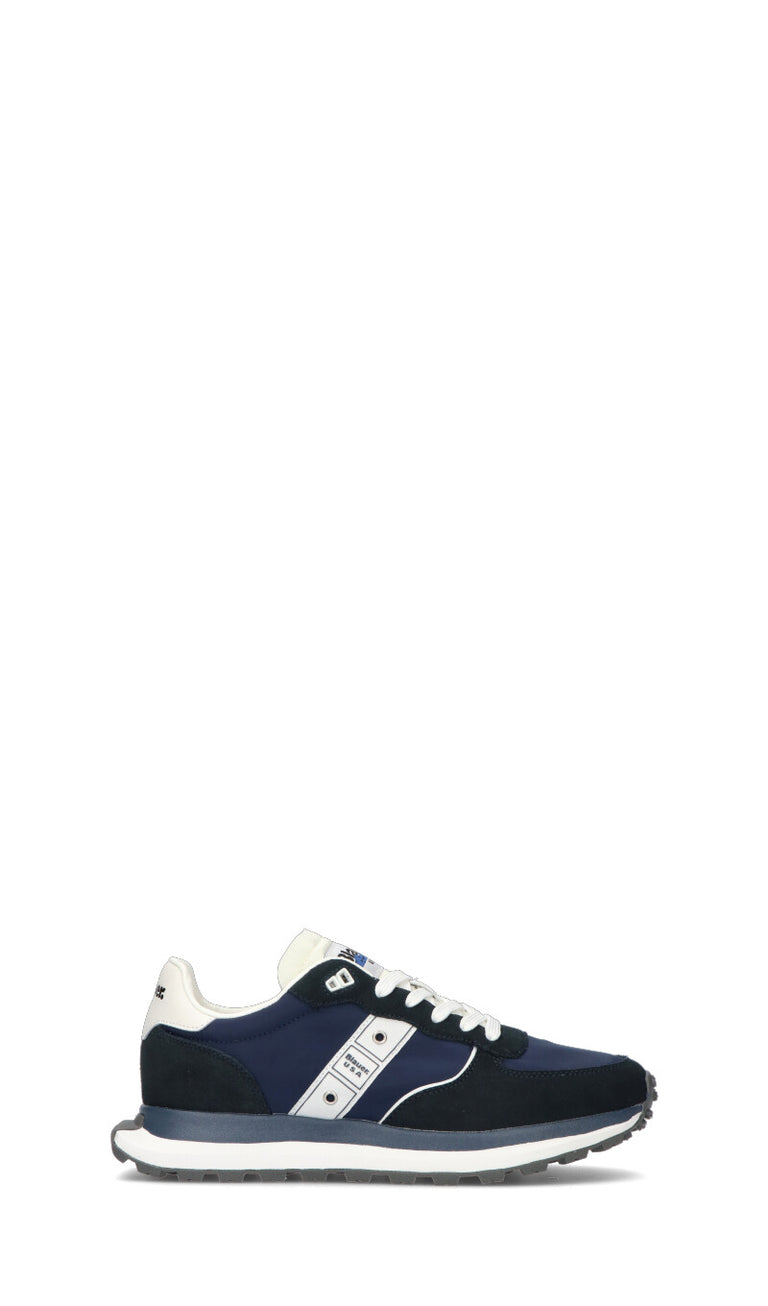 BLAUER Sneaker uomo blu in suede