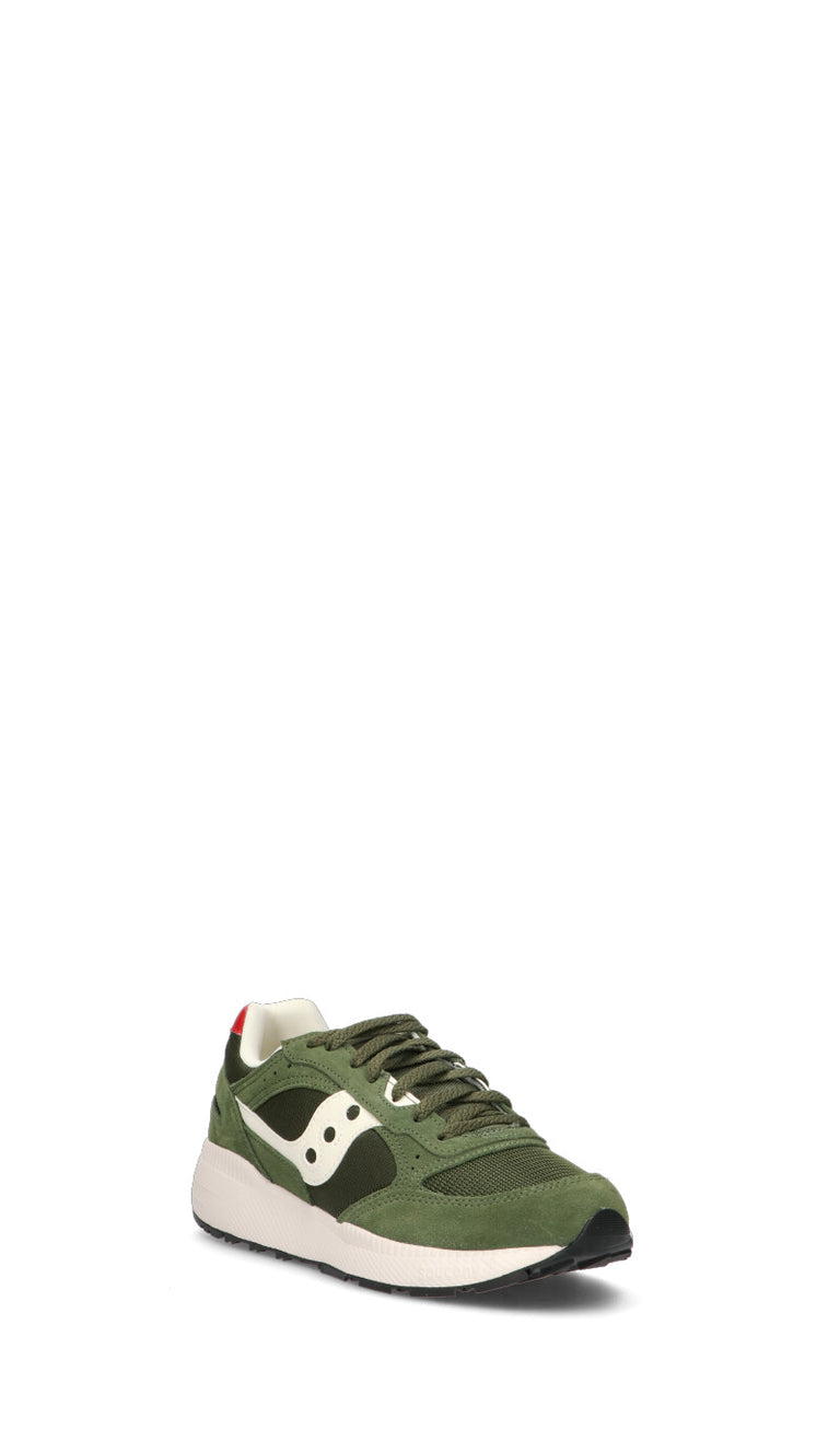 SAUCONY - ECLIPSE Sneaker uomo verde in suede