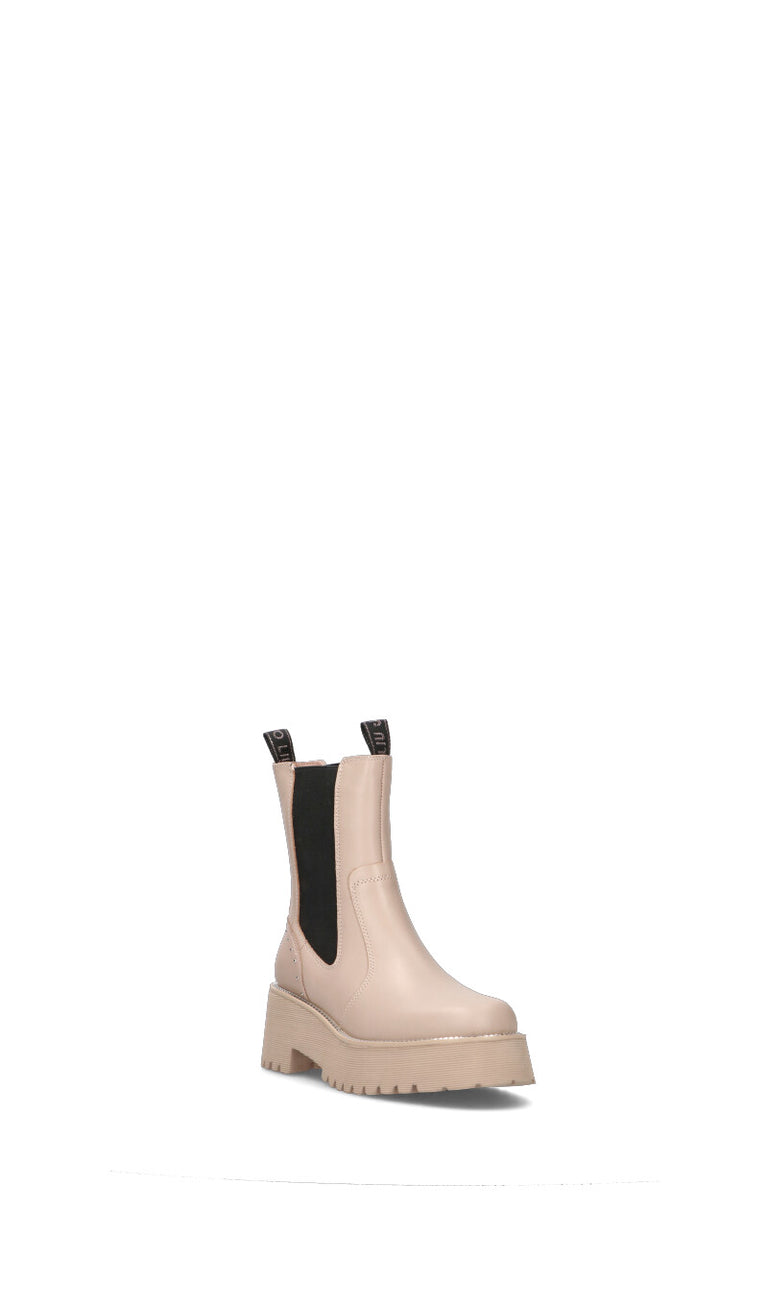 LIU JO Tronchetto donna beige in pelle