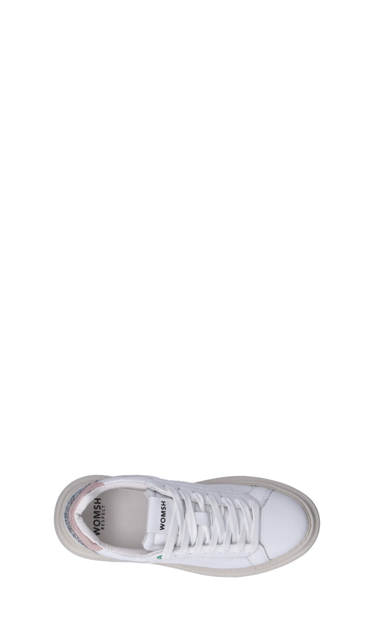 WOMSH Sneaker donna bianca in pelle