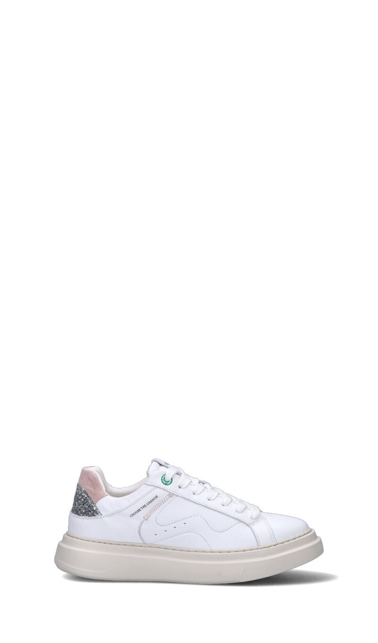 WOMSH Sneaker donna bianca in pelle