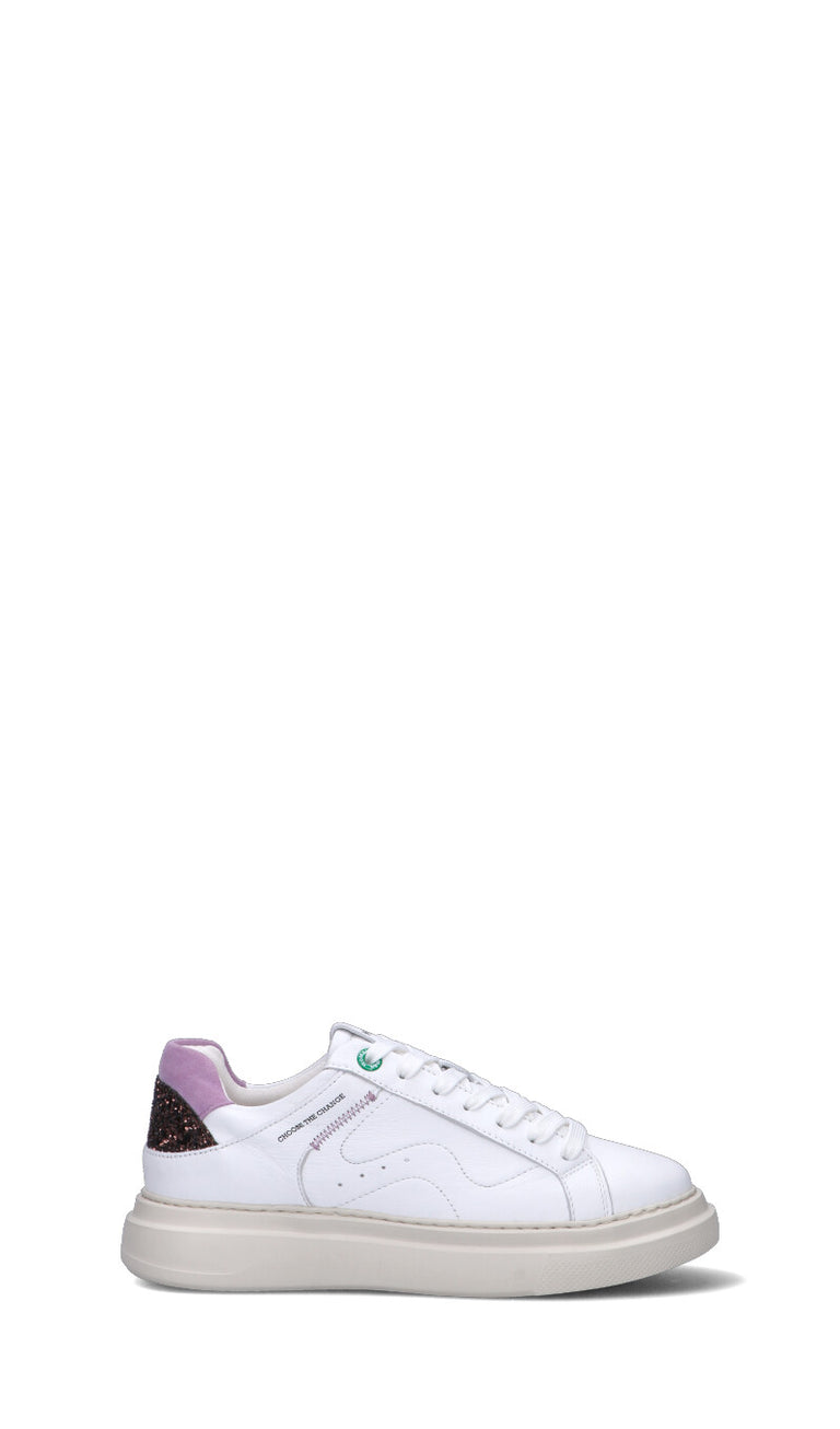 WOMSH Sneaker donna bianca in pelle