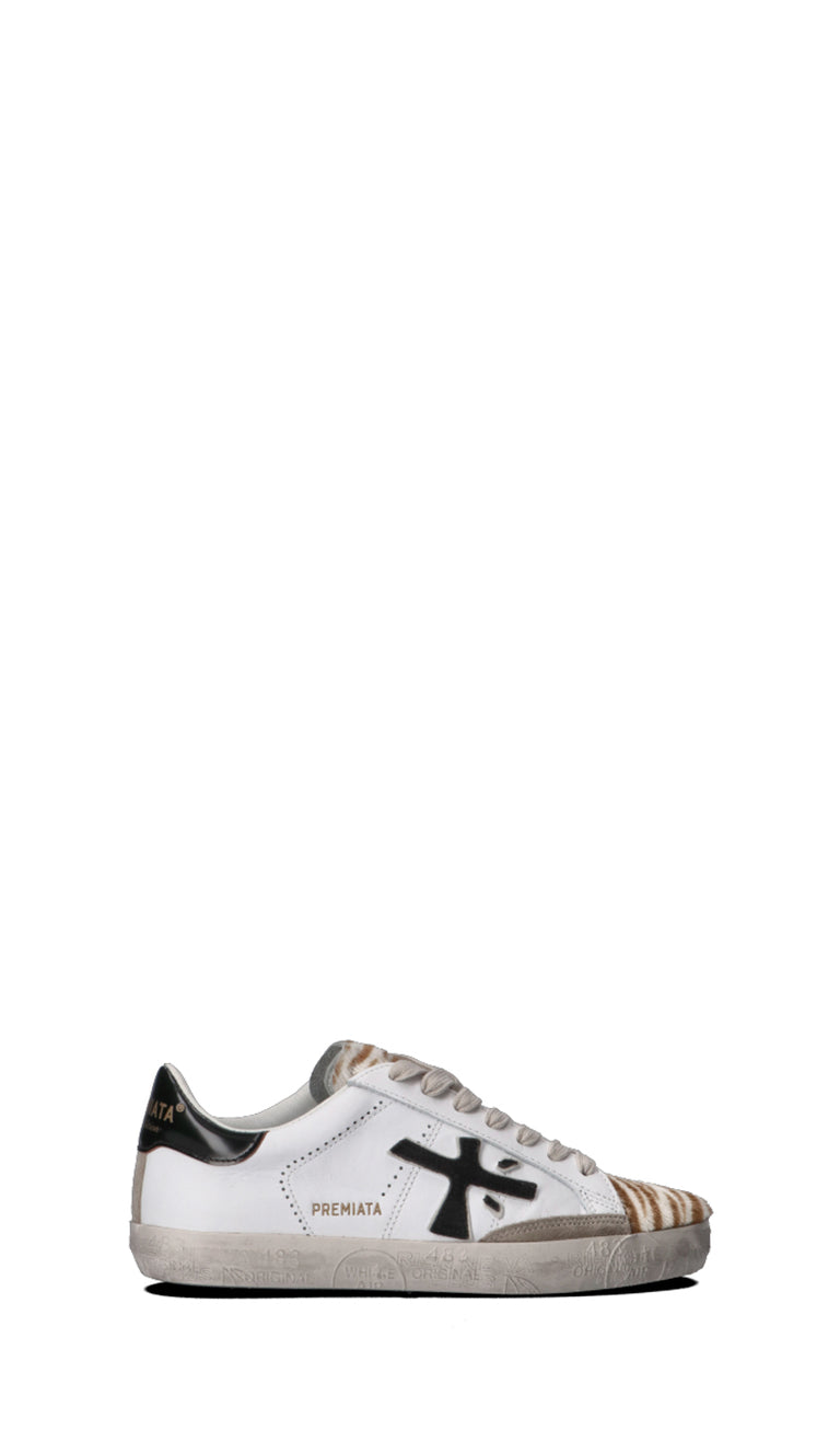 PREMIATA Sneaker donna bianca/nera in pelle