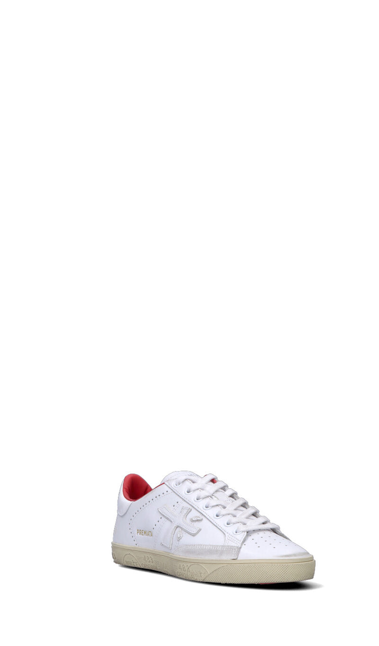 PREMIATA Sneaker donna bianca/rossa in pelle