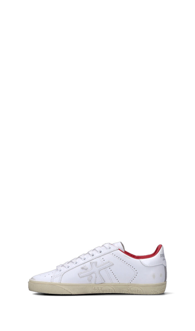 PREMIATA Sneaker donna bianca/rossa in pelle