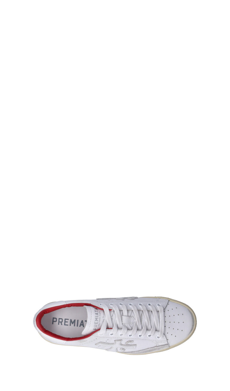 PREMIATA Sneaker donna bianca/rossa in pelle