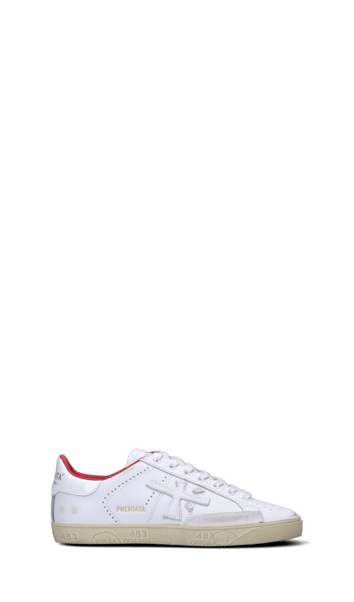 PREMIATA Sneaker donna bianca/rossa in pelle