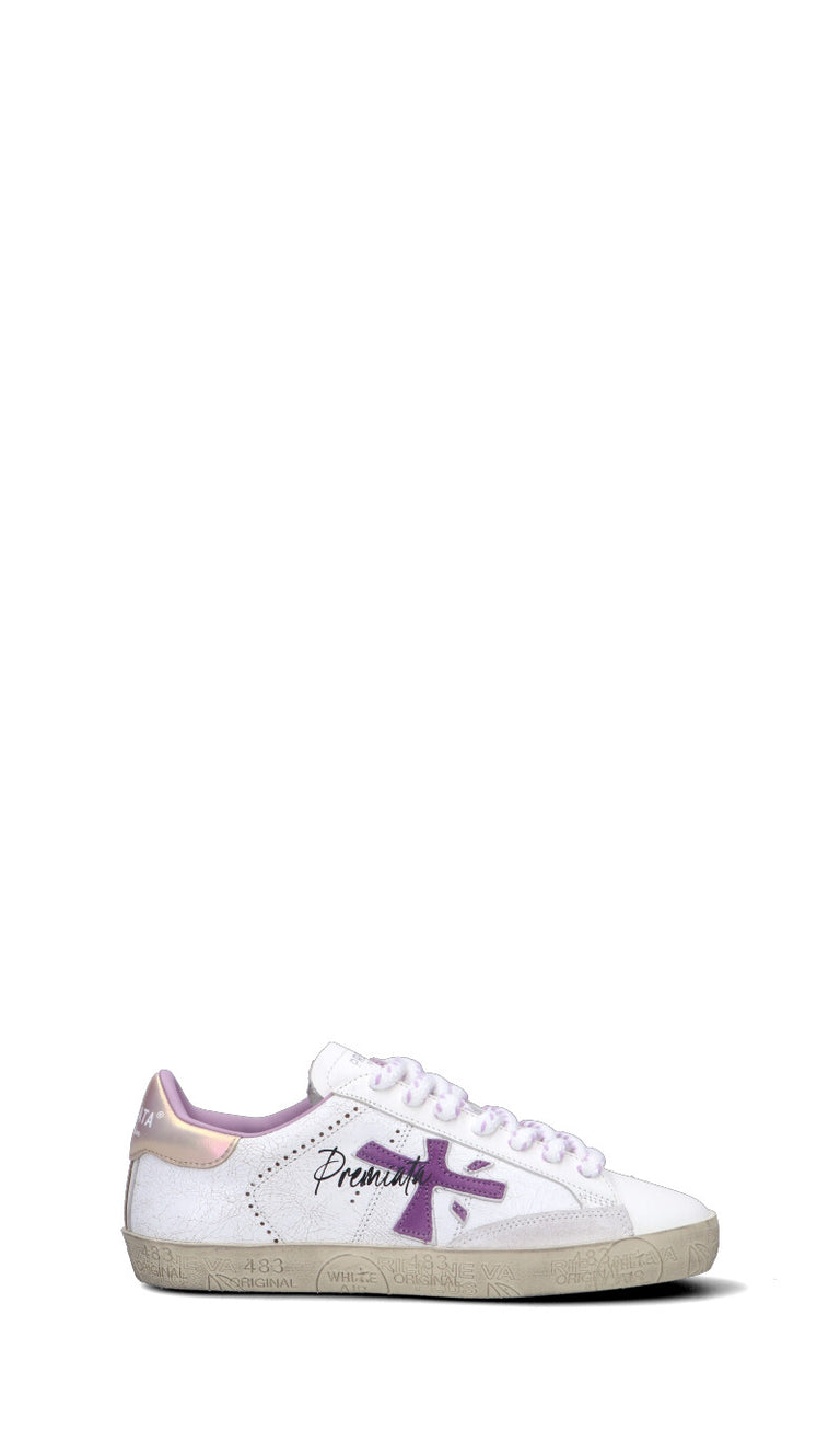 PREMIATA Sneaker donna bianca/viola in pelle