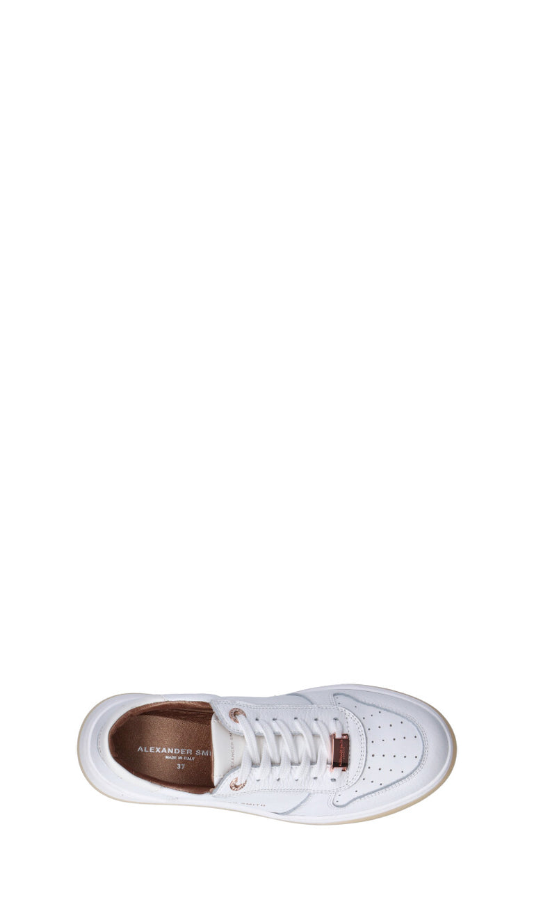 ALEXANDER SMITH Sneaker donna bianca in pelle