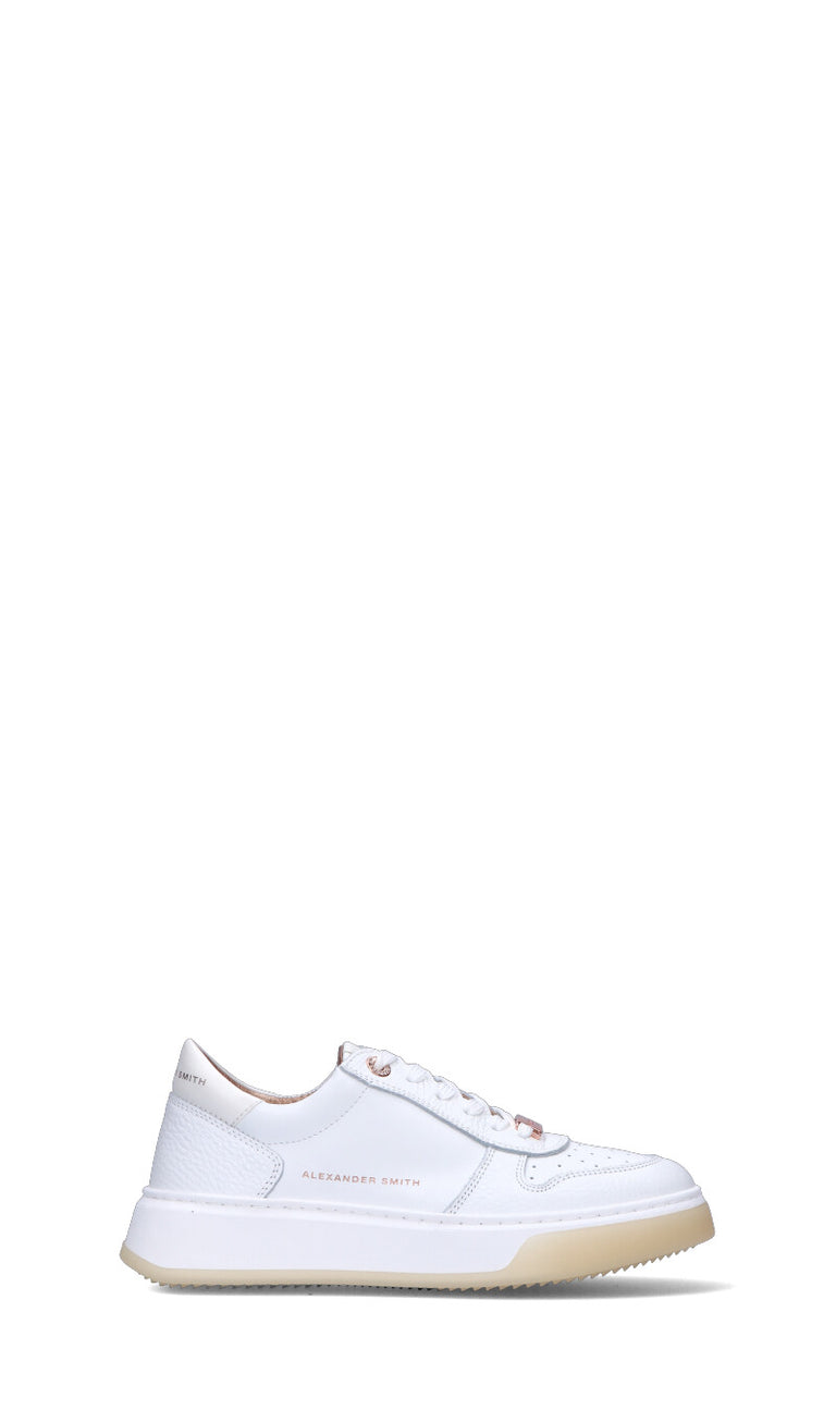 ALEXANDER SMITH Sneaker donna bianca in pelle