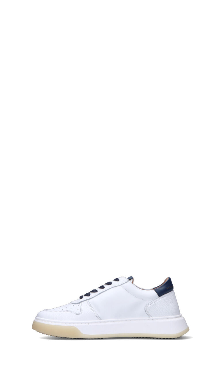 ALEXANDER SMITH Sneaker uomo bianca/blu in pelle