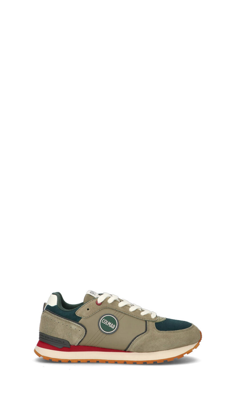 COLMAR Sneaker uomo verde in suede