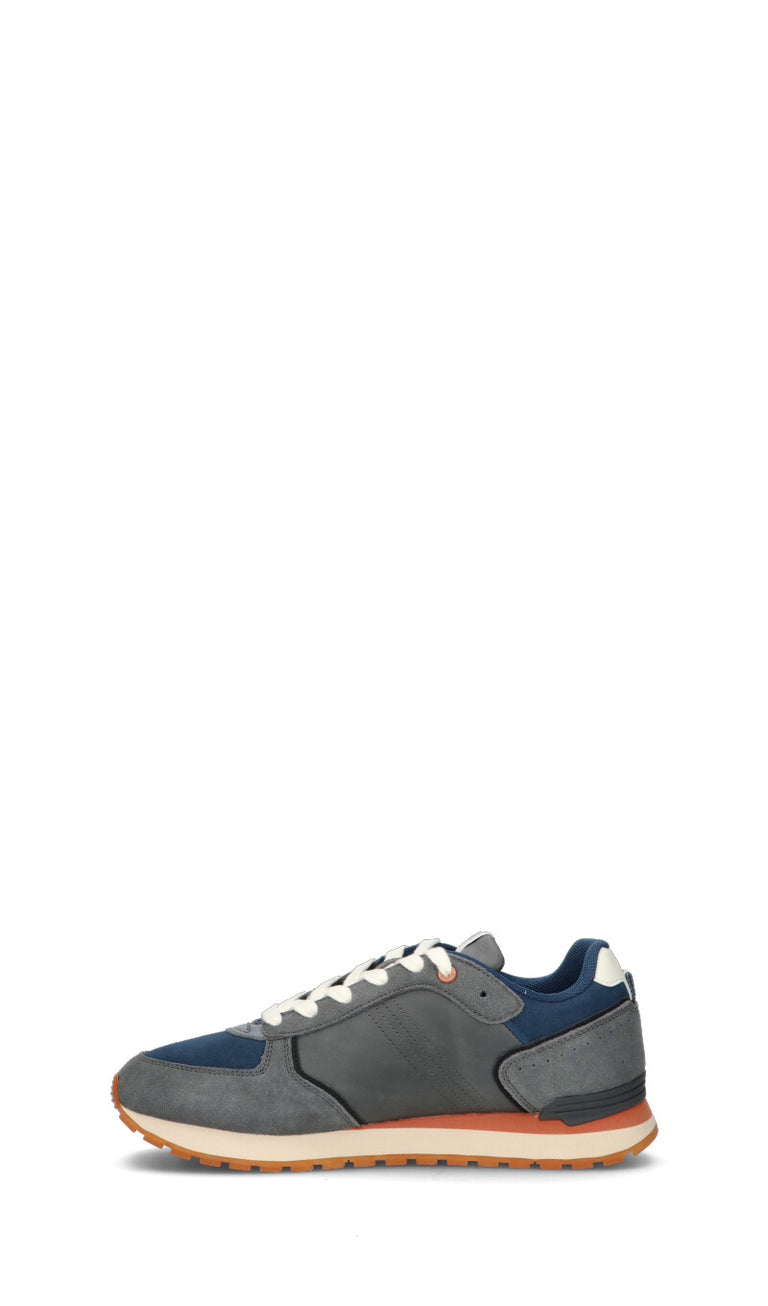 COLMAR Sneaker uomo grigia/blu in suede