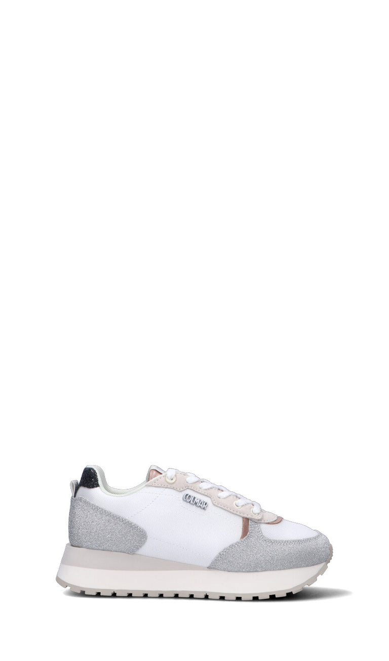 COLMAR Sneaker donna bianca/argento/nera in pelle