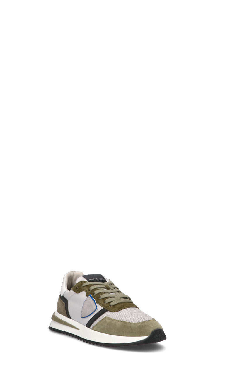 PHILIPPE MODEL Sneaker uomo verde militare in suede