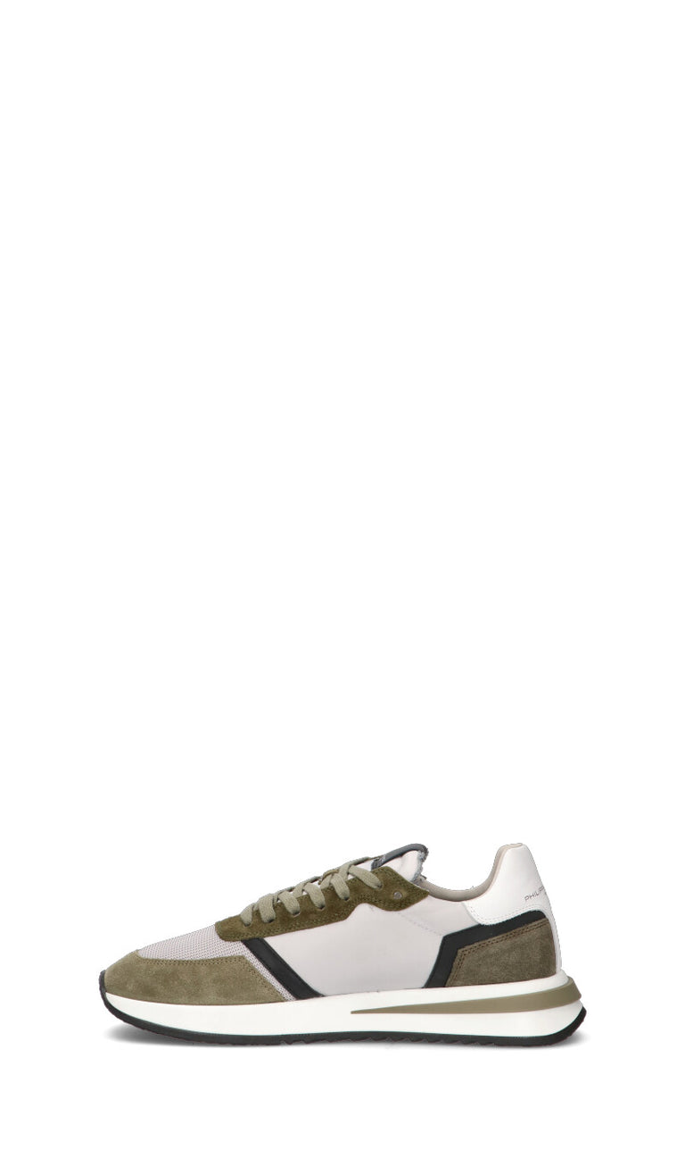 PHILIPPE MODEL Sneaker uomo verde militare in suede