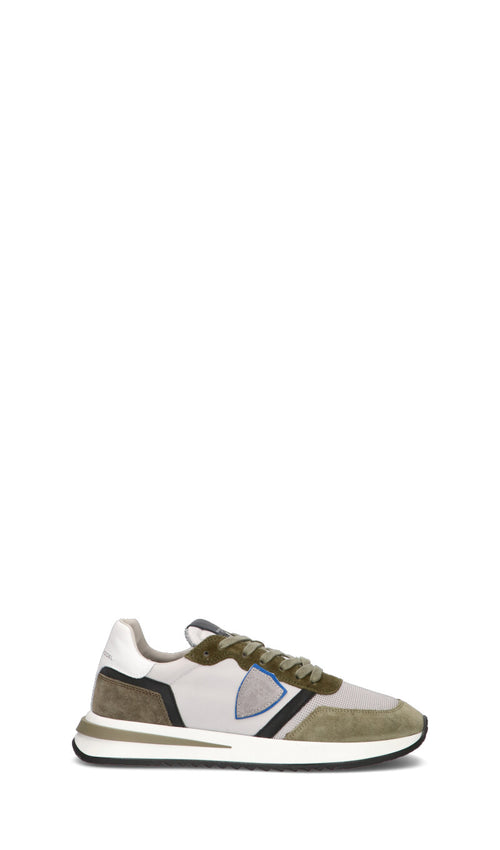 PHILIPPE MODEL Sneaker uomo verde militare in suede