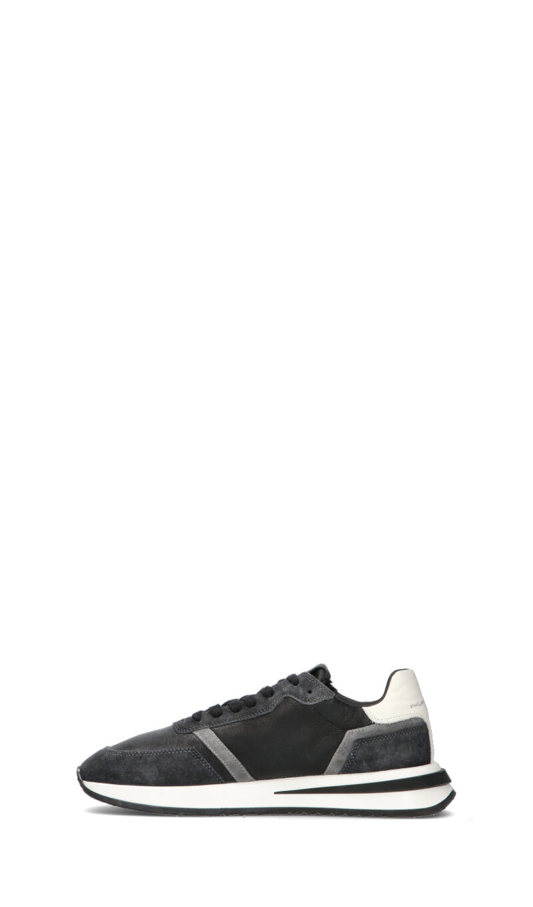 PHILIPPE MODEL Sneaker uomo nera/grigia in pelle