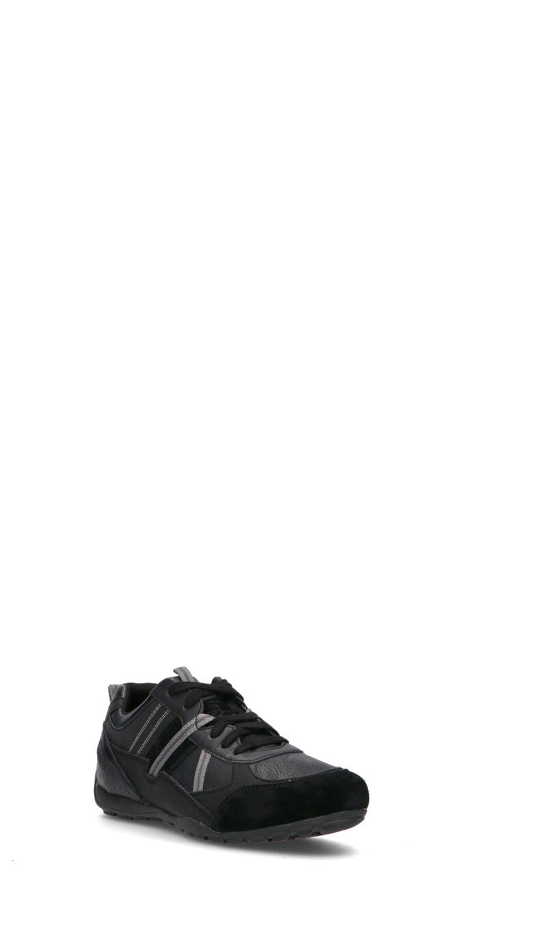 GEOX Sneaker uomo nera in pelle