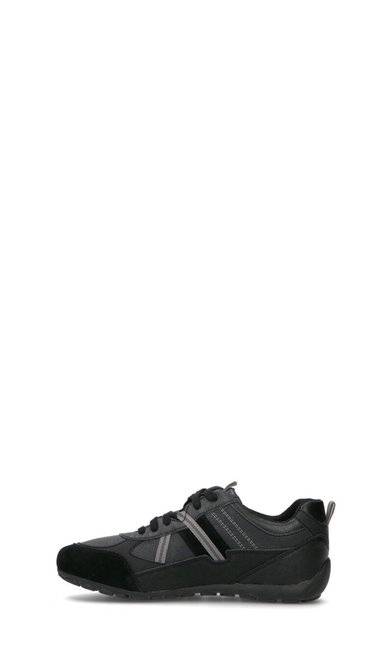 GEOX Sneaker uomo nera in pelle