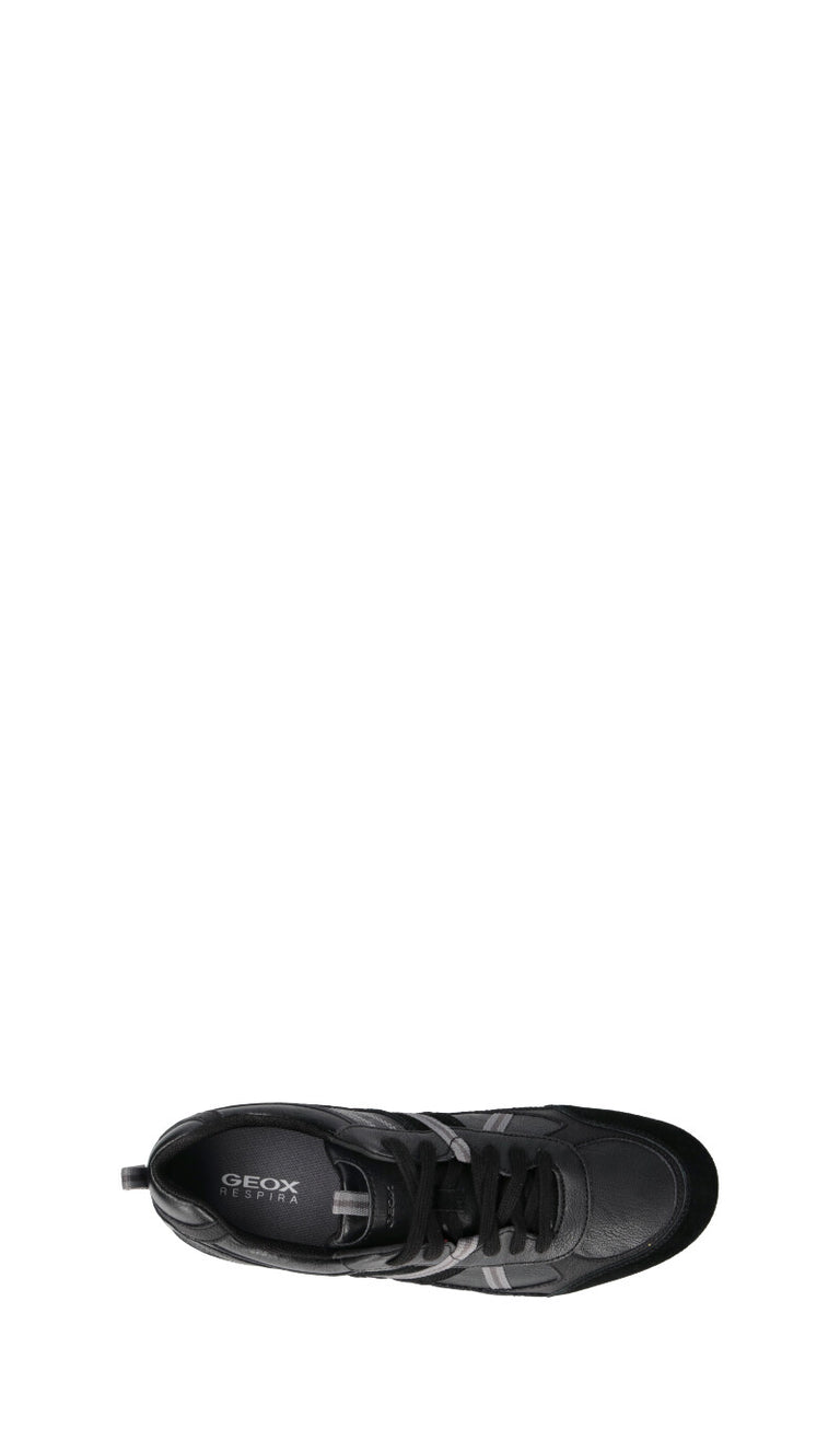 GEOX Sneaker uomo nera in pelle