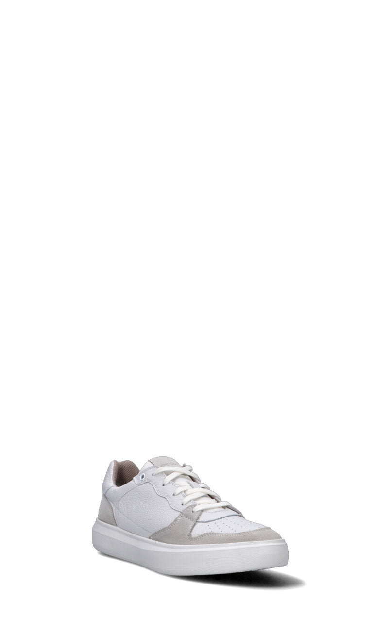 GEOX Sneaker uomo bianca/beige in suede