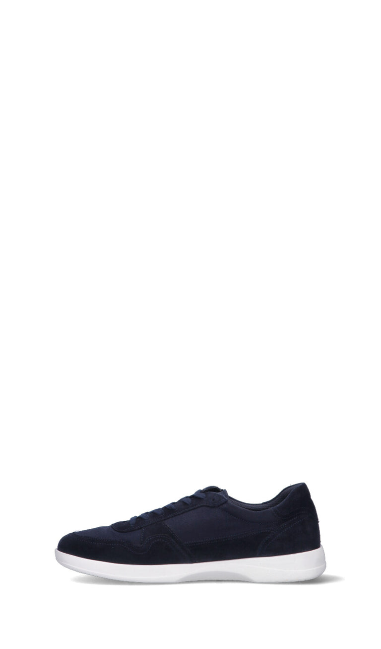 GEOX Sneaker uomo blu in suede