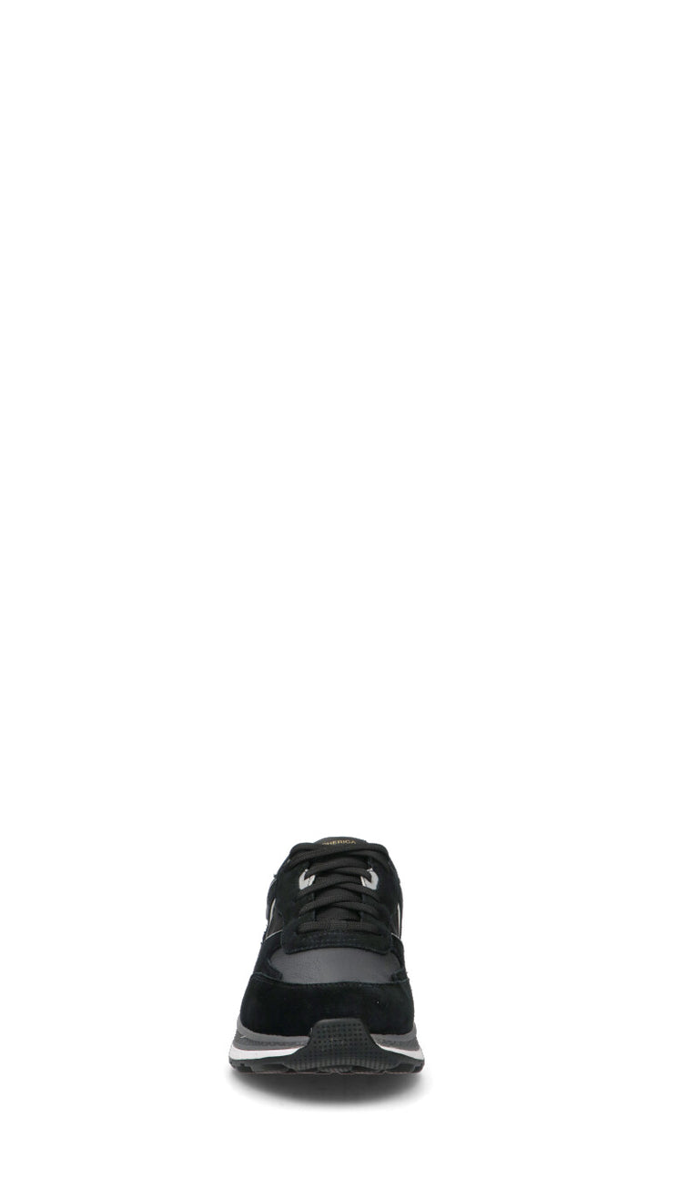 GEOX Sneaker uomo nera/bianca in pelle