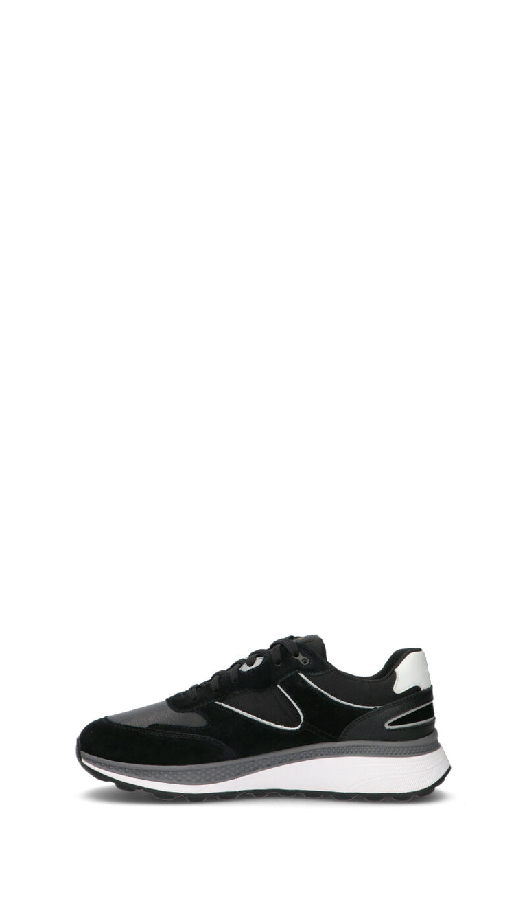 GEOX Sneaker uomo nera/bianca in pelle