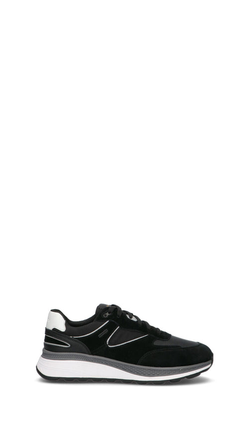 GEOX Sneaker uomo nera/bianca in pelle