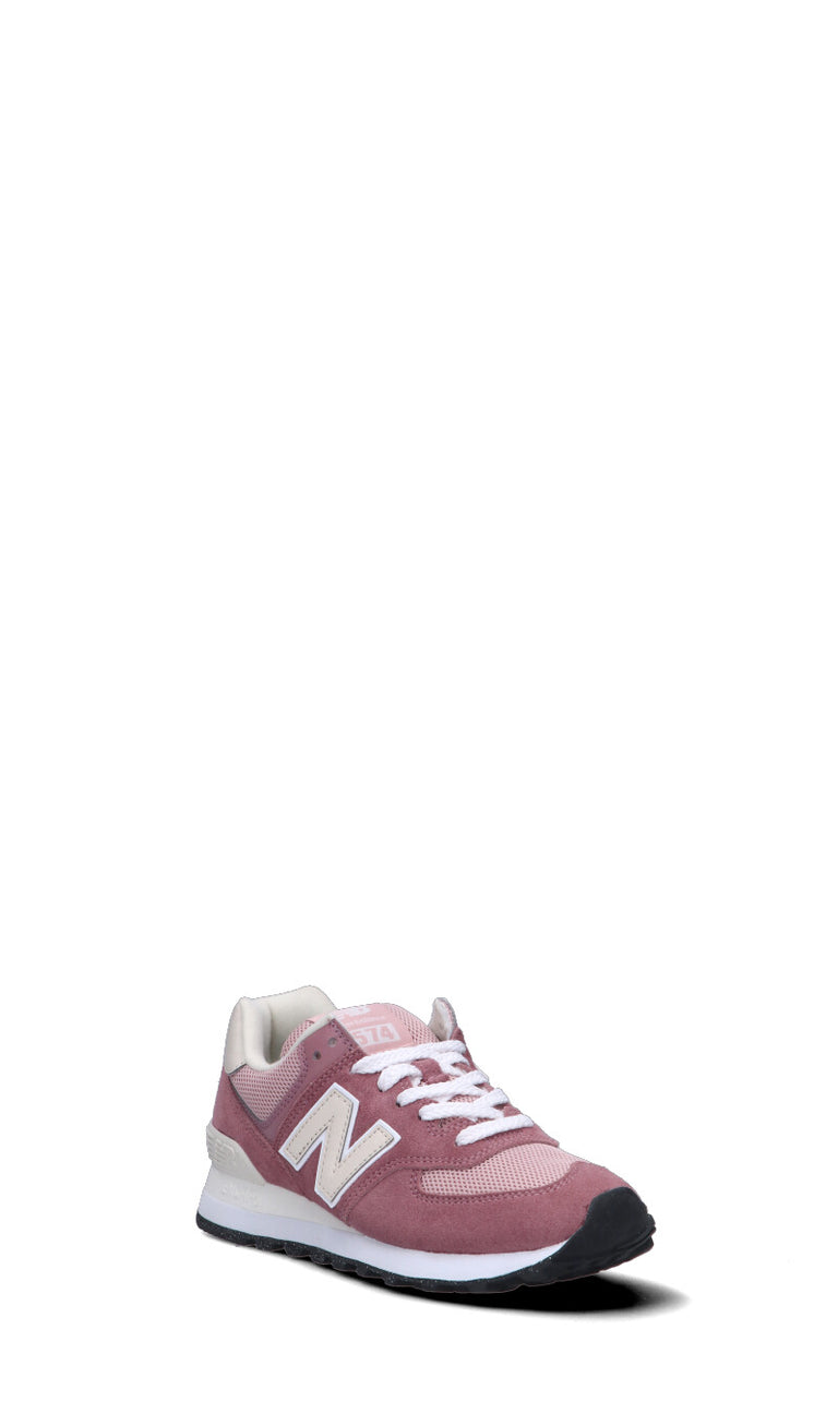 NEW BALANCE Sneaker donna rosa/panna in suede