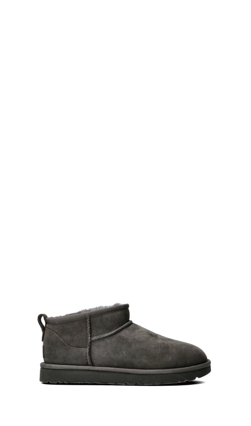 UGG CLASSIC ULTRA MINI Tronchetto donna grigio in suede