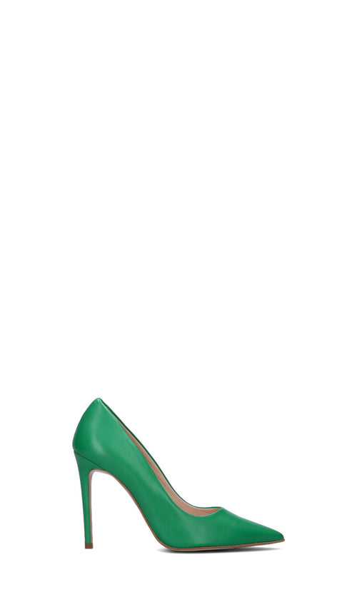 REBECCA VAN DICK Decollete donna verde in pelle