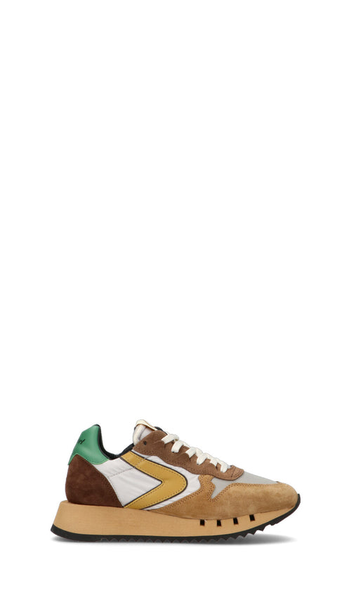 VALSPORT - MAGIC HERITAGE NYLON Sneaker donna bianca/marrone in suede