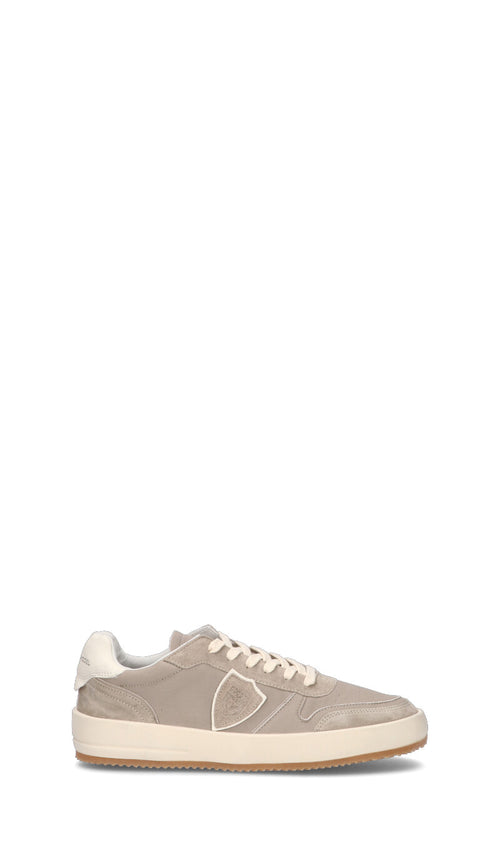 PHILIPPE MODEL Sneaker uomo grigia in pelle