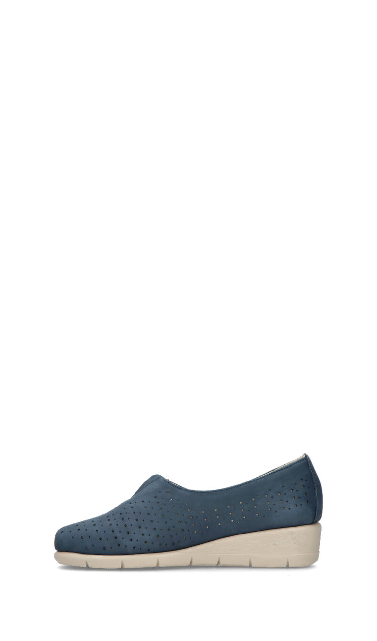 VALLEVERDE Scarpa comfort donna blu in pelle