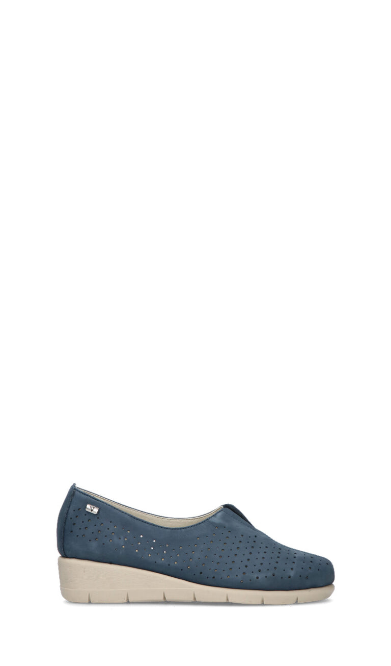 VALLEVERDE Scarpa comfort donna blu in pelle