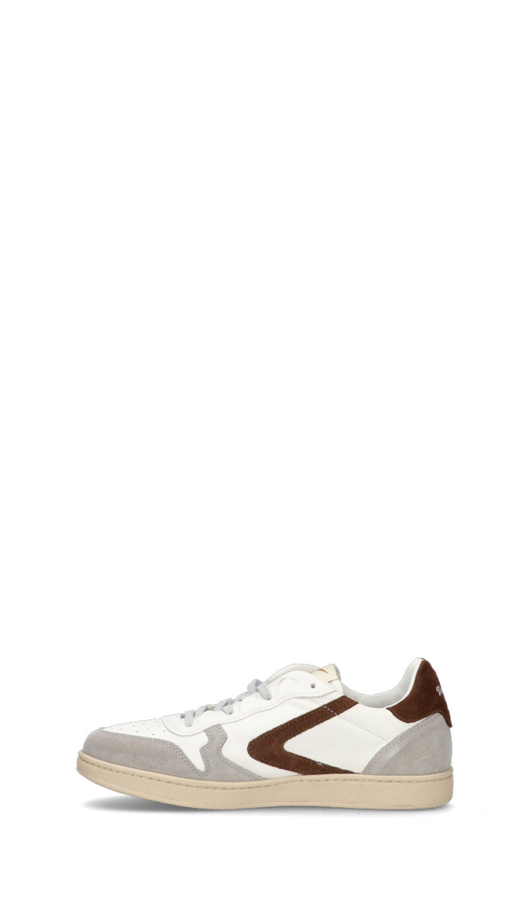 VALSPORT SUPER Sneaker uomo bianca/marrone in suede