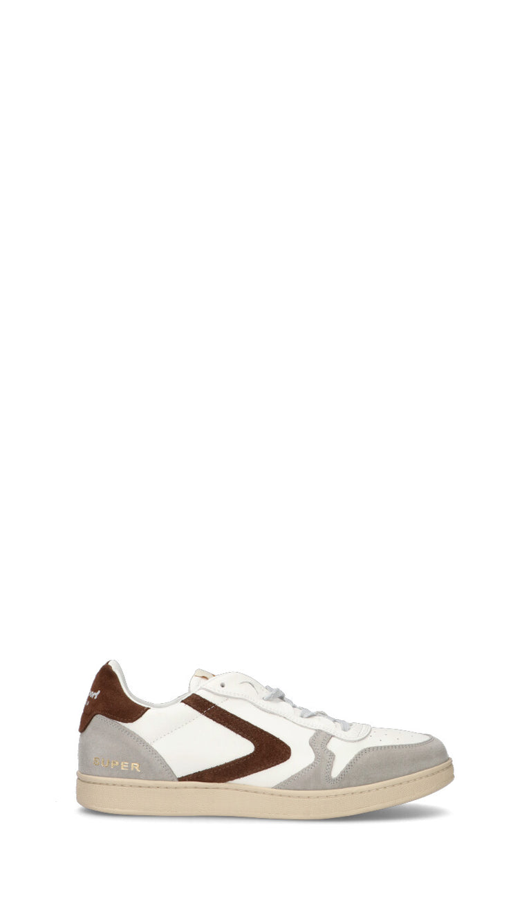 VALSPORT SUPER Sneaker uomo bianca/marrone in suede