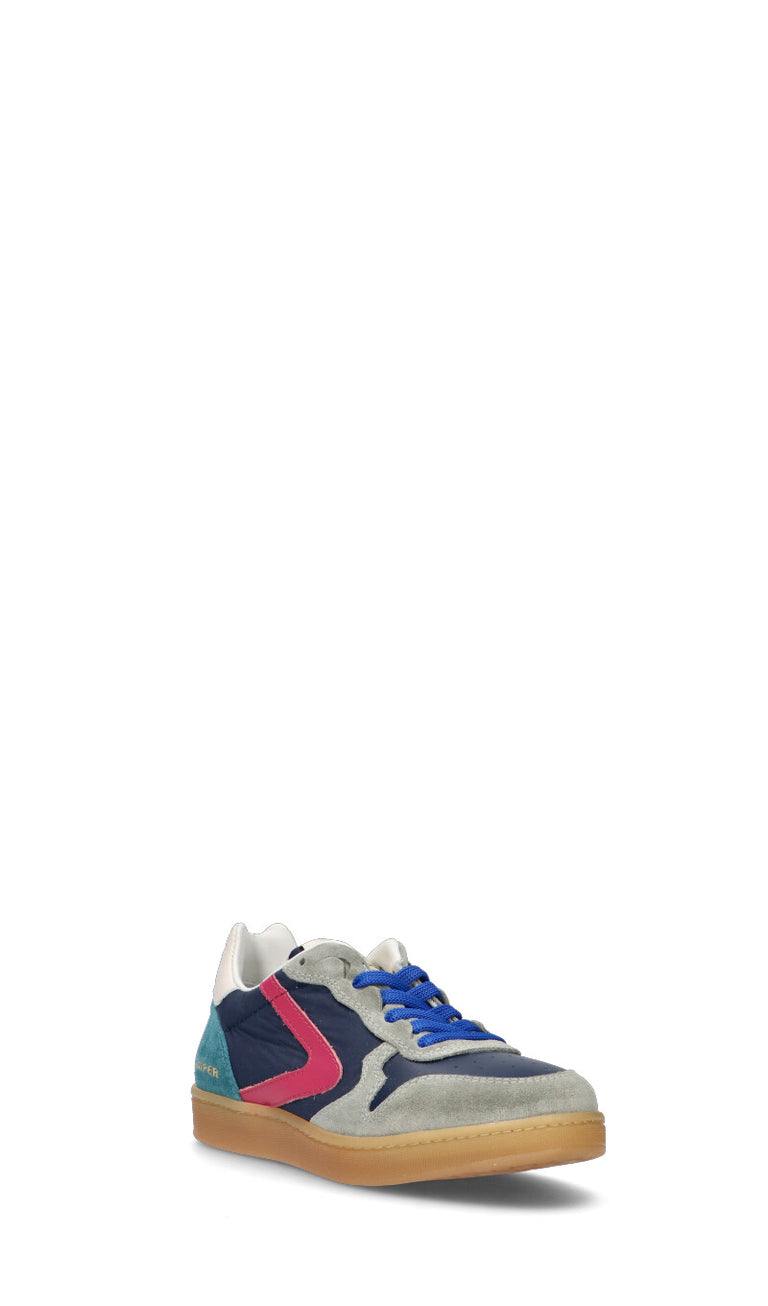 VALSPORT SUPER Sneaker donna blu/grigia/fucsia in suede