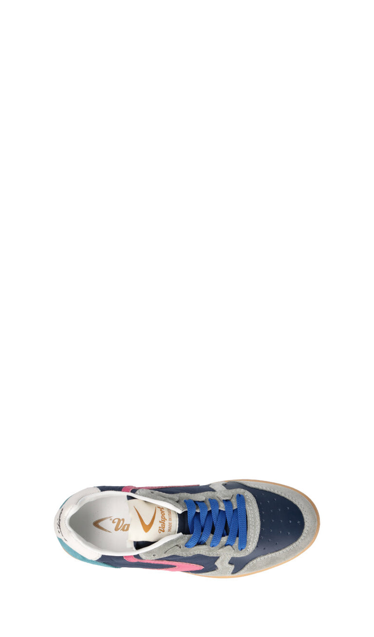 VALSPORT SUPER Sneaker donna blu/grigia/fucsia in suede