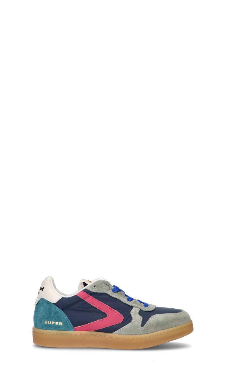 VALSPORT SUPER Sneaker donna blu/grigia/fucsia in suede