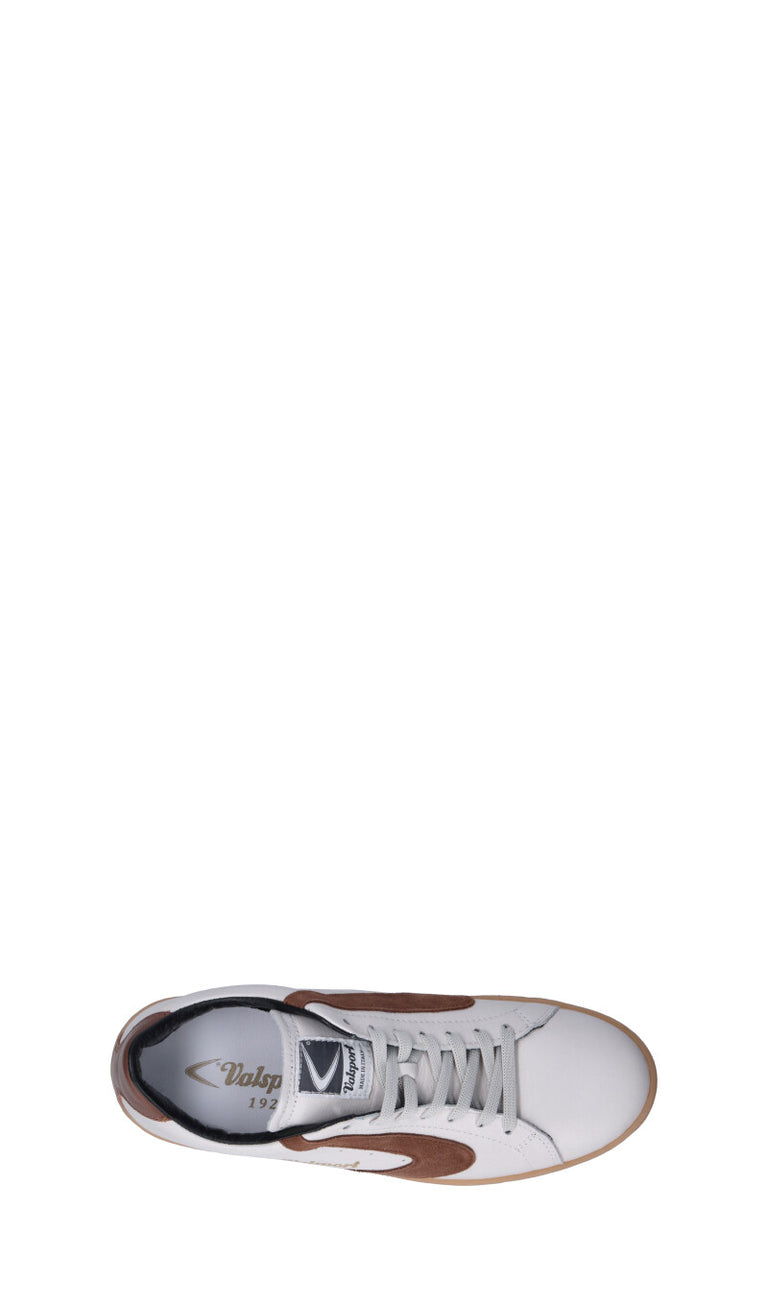 VALSPORT - TOURNAMENT Sneaker uomo bianca/cognac in pelle