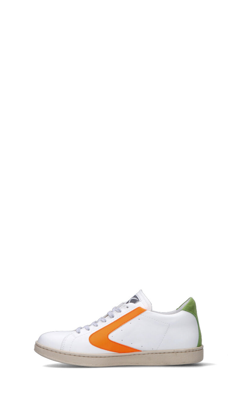 VALSPORT Sneaker uomo bianca/arancio in pelle