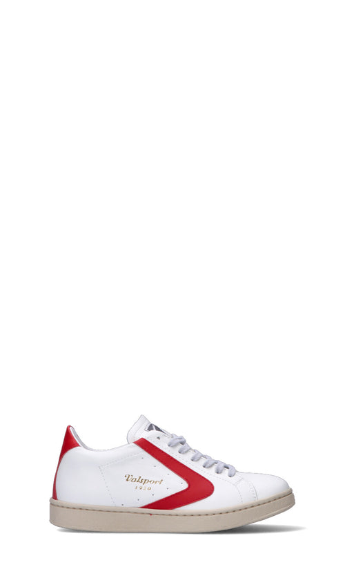 VALSPORT Sneaker donna bianca/rossa in pelle