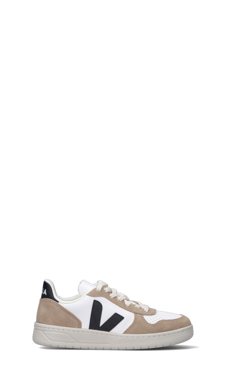 VEJA Sneaker donna bianca/nera in suede